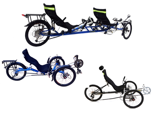 Folding discount recumbent tricycles